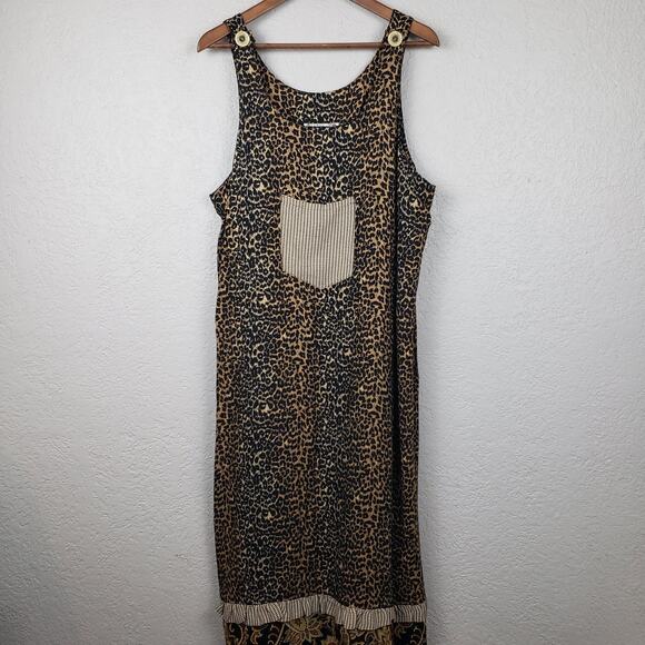 Vintage Cactus Flower Apron Dress - L - Picture 2 of 7